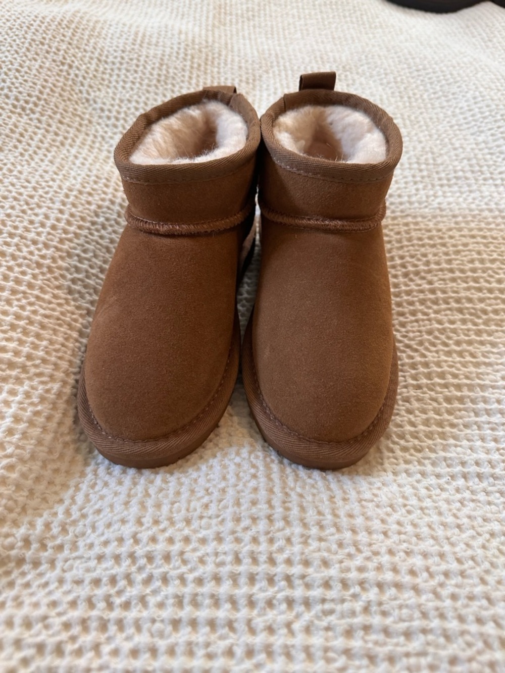 BearPaw Kids Brown Faux Fur Lined Boots